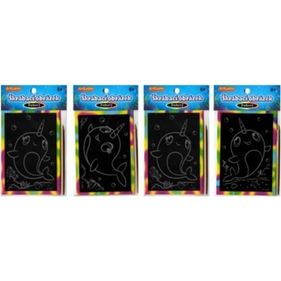 SMT Creatoys Škrabací mini obrázek duhový