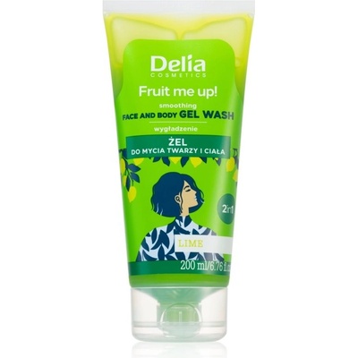 Delia Cosmetics FRUIT ME UP! umývací gél na telo a tvár Lime 200 ml