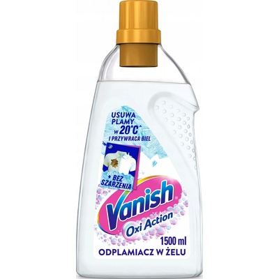 Vanish Oxi Action White odstraňovač skvrn na bílé prádlo 1,5 l