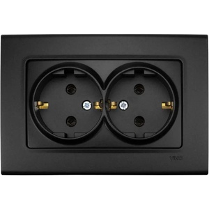 VIKO КОНТАКТ ДВОЕН ЧЕРЕН VIKO BY PANASONIC Linnera Life (8681224869400)