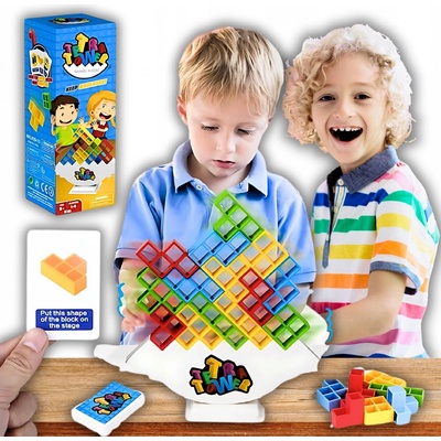 Balanční věž! 32 dílků