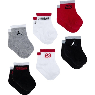 Air Jordan Бебешки чорапи Air Jordan Air 6 Pack Mixed Ankle Socks Baby Boys - Gym Red