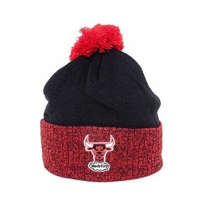 Mitchell & Ness Chicago Bulls Two Tone Pom Beanie HWC black