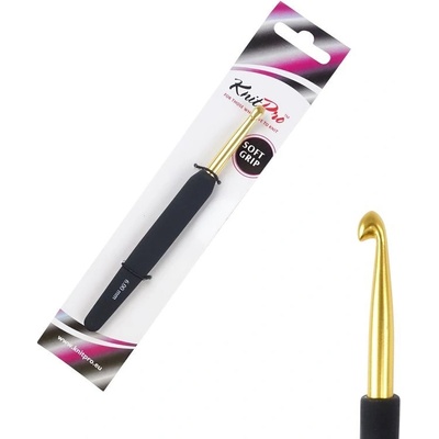 KnitPro Aluminium zlatý hliníkový háčik s rúčkou 6mm