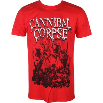 Plastic head мъжка тениска cannibal corpse - pile of skulls 2018 - red - plastic head - ph11618
