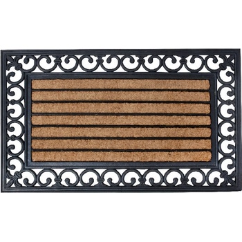 ESSCHERT DESIGN BEST FOR BOOTS s kokosovým vláknem a ornamenty černá 75,5 cm x 45,5 cm