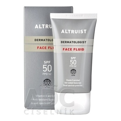 Westmark International BV Altruist Opaľovací krém na tvár SPF50 50 ml