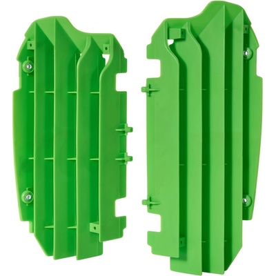 POLISPORT kryt chladiče (krátký - komplet) KAWASAKI KXF250 13-16, barva zelená