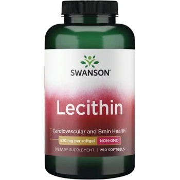 Swanson Soy Lecithin Non-GMO 520 mg [250 Гел капсули]