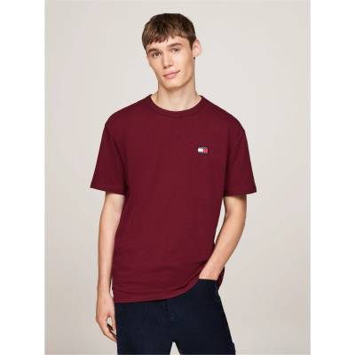 Tommy Jeans Тениска Tommy Jeans Classic Tommy Small Badge T Shirt - Deep Rouge