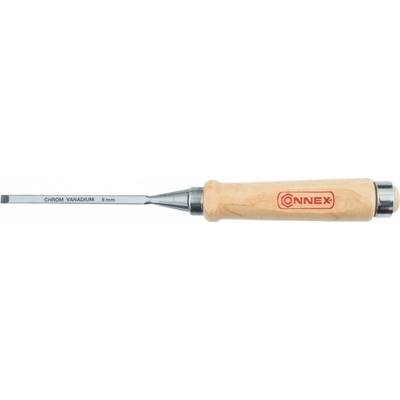 Connex Dláto 6mm ploché dřevěná rukojeť CV ostří