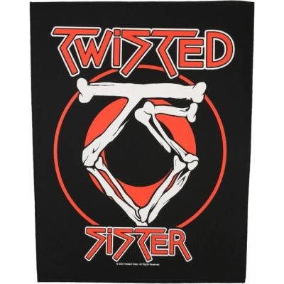 velká nášivka TWISTED SISTER - CIRCULAR LOGO - RAZAMATAZ - BP1327