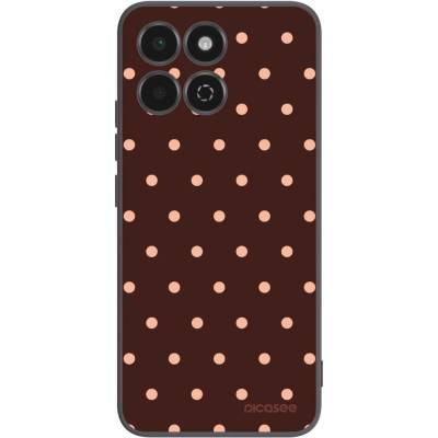 Picasee silikonový černý obal pro Honor 200 Smart 5G Peach Dots & Chocolate – Hledejceny.cz