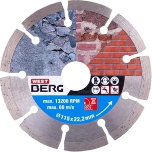 WESTBERG Диамантено острие WESTBERG 115x1.8x22.2 мм сегмент 21111.01 (21111.01)