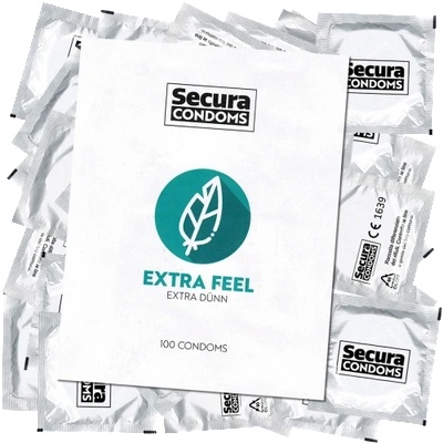 Secura 100 бр. Тънки презервативи Secura Extra Feel