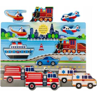 Melissa & Doug puzzle vozidlá