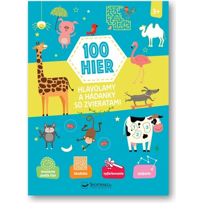 100 hier Hlavolamy a hádanky so zvieratami 3+