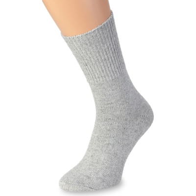 Wooline Zdravotné ponožky 2v1 Merino Natural Wool 6 dámske šedé