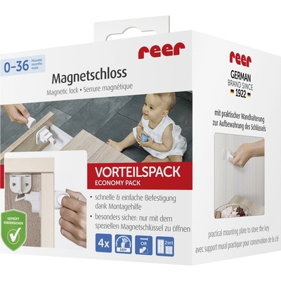 Reer zámek magnetický na dvířka 4 ks
