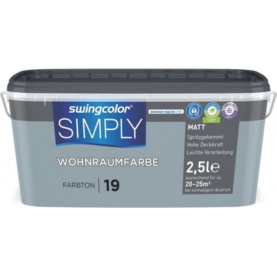 Swingcolor Simply 2,5 l šedá matná