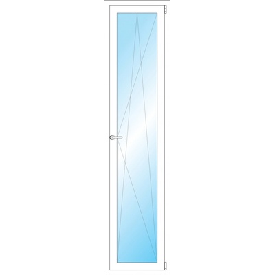 OKNA HNED Plastové okno 50x209 cm bílé otevíravé a sklopné pravé