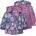 BOBOLI Анорак Boboli Reversible parka - Blue / Pink (Flower Print)