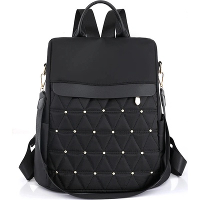 DELIS Дамска раница, Cleodora GT2615, против кражба, черна (GT2615)