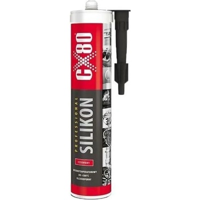 CX80 Silikón vysokoteplotný odolný 034CX80 310 ml červená