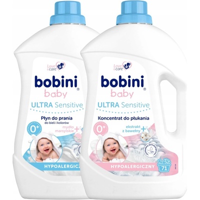 Bobini prací gel 2,5 l a aviváž 2,5 l