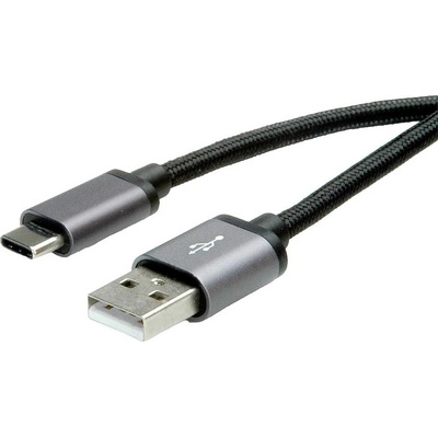 Roline 11.02.9029 USB, USB 2.0 USB-C ™ zástrčka, USB-A zástrčka, 3m, černý