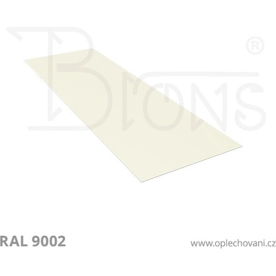 Brons Rovinný plech 650 x 2000 mm šedobílá