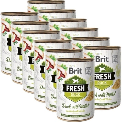 Brit Fresh Duck with Millet 12 x 400 g