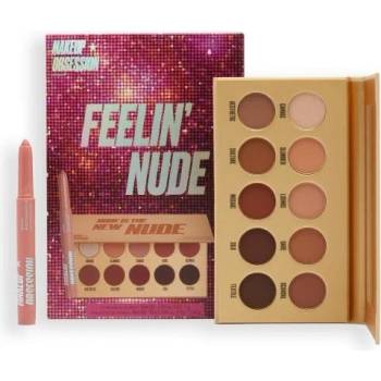Makeup Obsession Feelin´ Nude paletka očních stínů Nude Is The New Nude 13 g + tužka na rty Matchmaker Lip Crayon 1 g Moon dárková sada