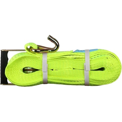 Popruh s ráčnou a J-háky, TÜV/GS, 9 m, 50 mm