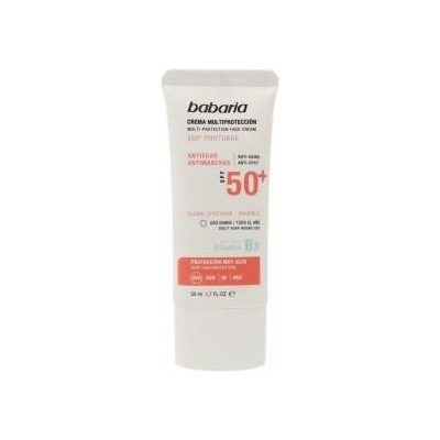 Babaria Слънцезащитен крем анти-оцветяване Multi-Protection Babaria Spf 50+ (50 ml)