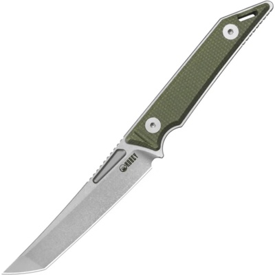 Goliath - Beadblast 14C28N with Green Micarta handle