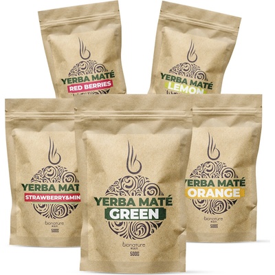 BioNature Yerba Maté Green sypaný čaj Orange 500 g