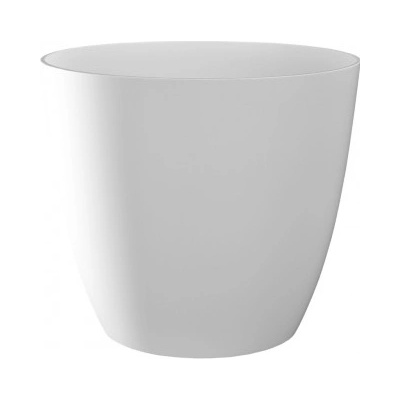 PLASTKON Dekorativní Ella 15 cm lesklá bílá