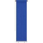 vidaXL Външна ролетна щора, 65(Ш)x230(В) см, синя, HDPE (312848)