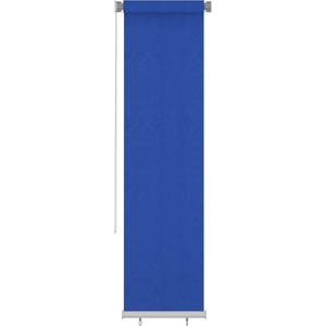 vidaXL Външна ролетна щора, 65(Ш)x230(В) см, синя, HDPE (312848)
