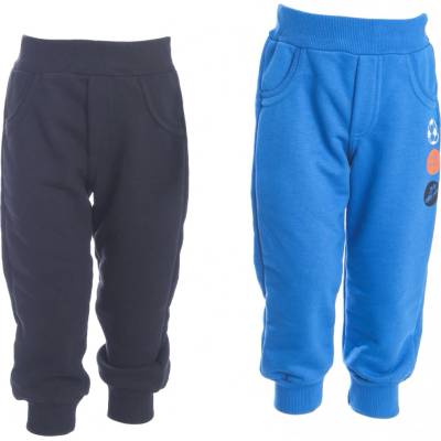 JOYCE Chlapecké bavlněné tepláky DOUBLEPACK 2 ks Modrá červená žlutá Červená 1