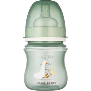 Canpol babies Антиколик шише с широко гърло Canpol - Easy Start, Goose, 120 ml (35/244C)