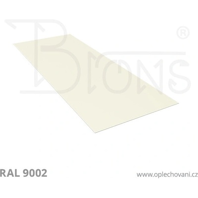 Brons Rovinný plech 750 x 2000 mm šedobílá