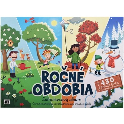 Album adhéznych nálepiek Ročné obdobia 430 ks