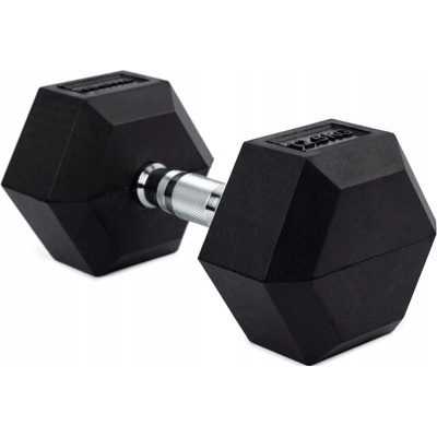 THORN FIT Pevná jednoruční činka potažená/pogumovaná 1 x 22,5 kg