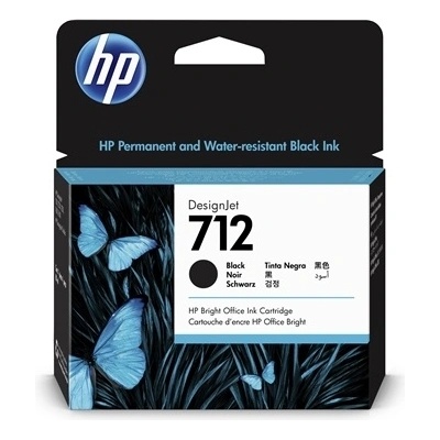 HP 712 / 3ed71a оригинална мастилница, черен (hp712bkxl)