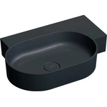 Omnires Ovo M+ 64,5x44 cm right matt lava black (OVO645UWPBLV)
