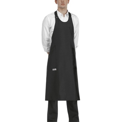 Egochef Barmanská zástěra vysoká černá 100% polyester E-6104002D