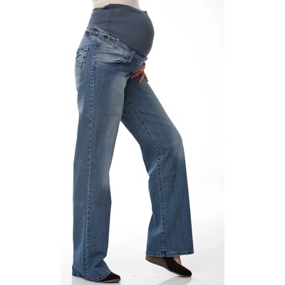 Těhotenské rifle 1S0096 modrá – Zboží Dáma