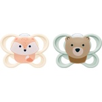 Nuk Perfect Match Air 0-2 m биберон Fox/Bear 2 бр